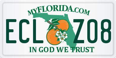 FL license plate ECLZ08
