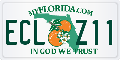 FL license plate ECLZ11