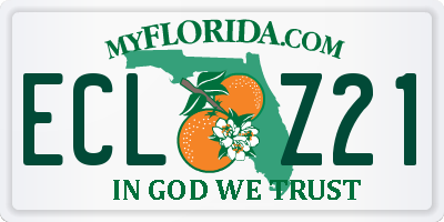 FL license plate ECLZ21
