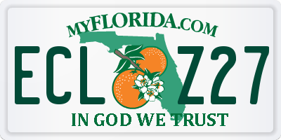 FL license plate ECLZ27