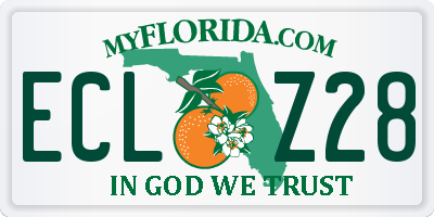 FL license plate ECLZ28
