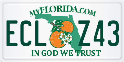 FL license plate ECLZ43