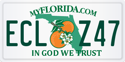 FL license plate ECLZ47