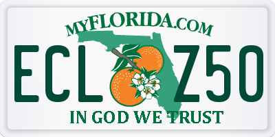FL license plate ECLZ50