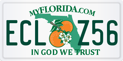 FL license plate ECLZ56