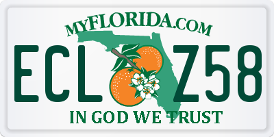 FL license plate ECLZ58
