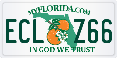 FL license plate ECLZ66