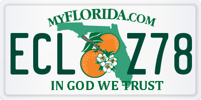 FL license plate ECLZ78