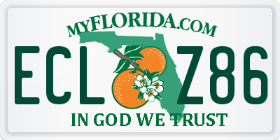 FL license plate ECLZ86