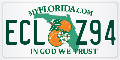 FL license plate ECLZ94