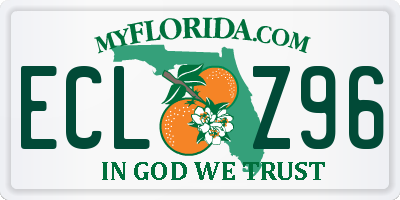 FL license plate ECLZ96
