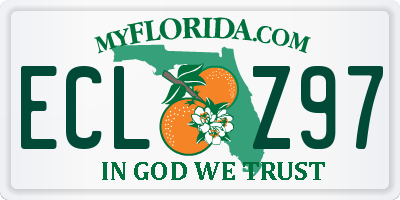 FL license plate ECLZ97