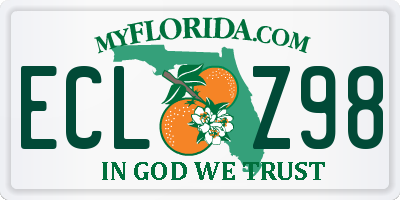 FL license plate ECLZ98