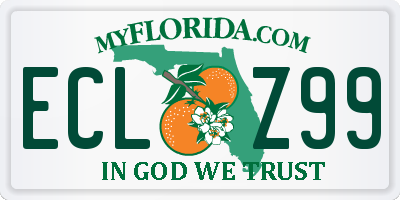 FL license plate ECLZ99