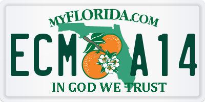 FL license plate ECMA14