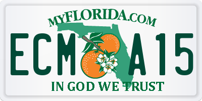 FL license plate ECMA15