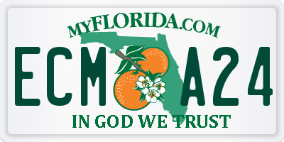FL license plate ECMA24