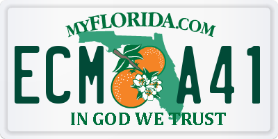 FL license plate ECMA41