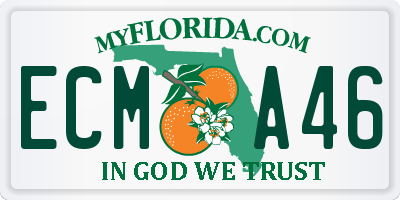 FL license plate ECMA46