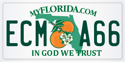 FL license plate ECMA66
