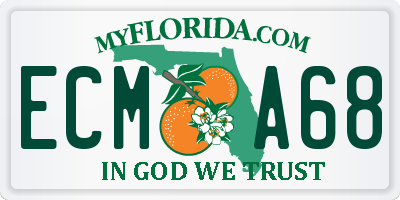 FL license plate ECMA68