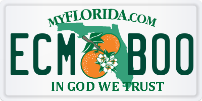 FL license plate ECMB00