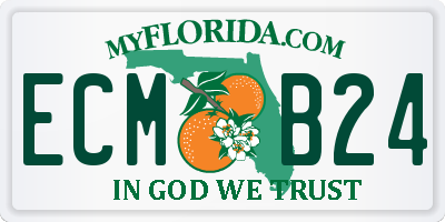 FL license plate ECMB24