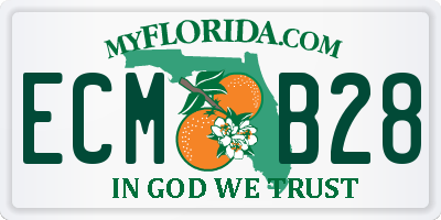 FL license plate ECMB28