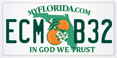 FL license plate ECMB32