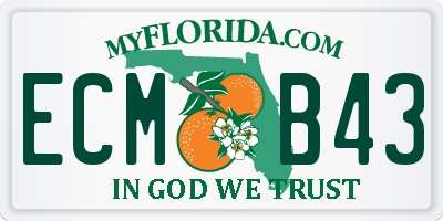 FL license plate ECMB43