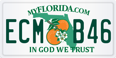 FL license plate ECMB46