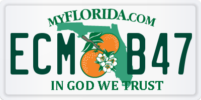 FL license plate ECMB47