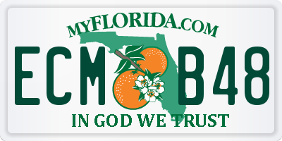 FL license plate ECMB48