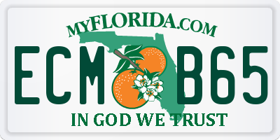FL license plate ECMB65