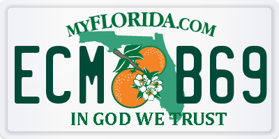 FL license plate ECMB69