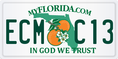 FL license plate ECMC13