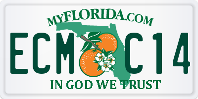 FL license plate ECMC14
