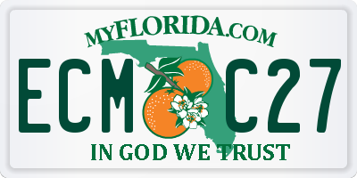 FL license plate ECMC27