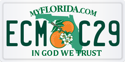 FL license plate ECMC29