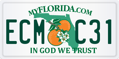FL license plate ECMC31
