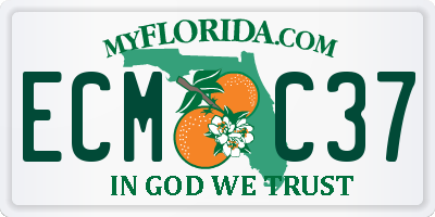 FL license plate ECMC37