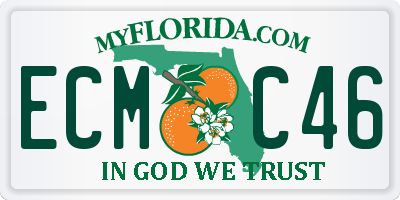 FL license plate ECMC46