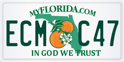 FL license plate ECMC47