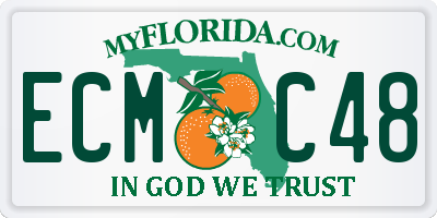 FL license plate ECMC48
