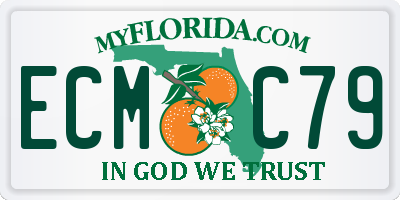 FL license plate ECMC79
