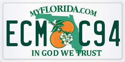 FL license plate ECMC94