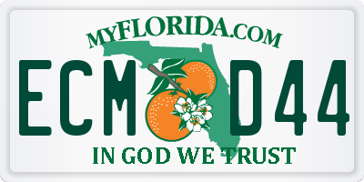 FL license plate ECMD44