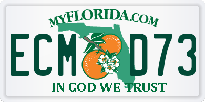 FL license plate ECMD73