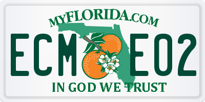 FL license plate ECME02