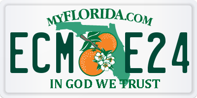 FL license plate ECME24